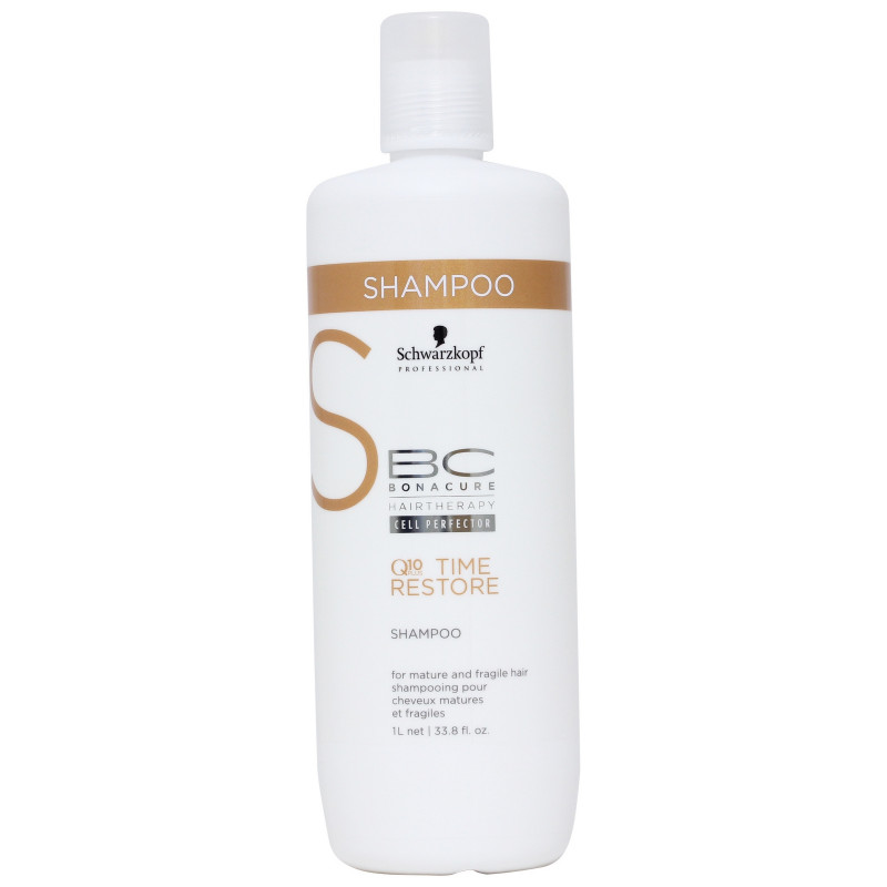 Шампунь для возрождения зрелых волос-Schwarzkopf Professional ВС BonacureTime Restore Q10 Plus Shampoo 1000ml